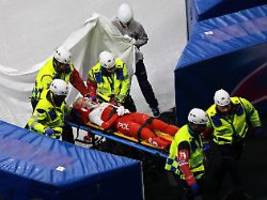 Blutspur auf dem Eis: Schock beim Shorttrack: Kamila Sellier wird von Kufe im Gesicht verletzt